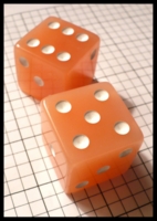 Dice : Dice - 6D Pipped - Kardwell Cantaloupe 1.25 - Gamblers Supply Store Apr 2011